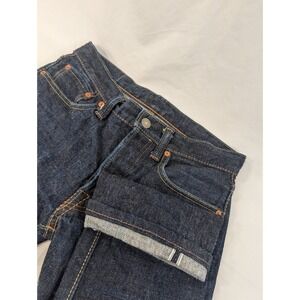 Pure Blue Japan PBJ Button Fly Raw Japanese Selvedge Slub Denim Sz 28x26